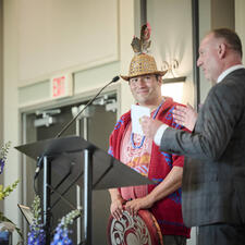Indigenous Welcome at Retirement Dinner